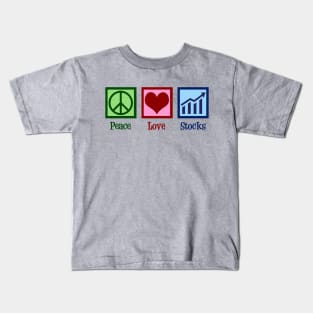 Peace Love Stocks Kids T-Shirt